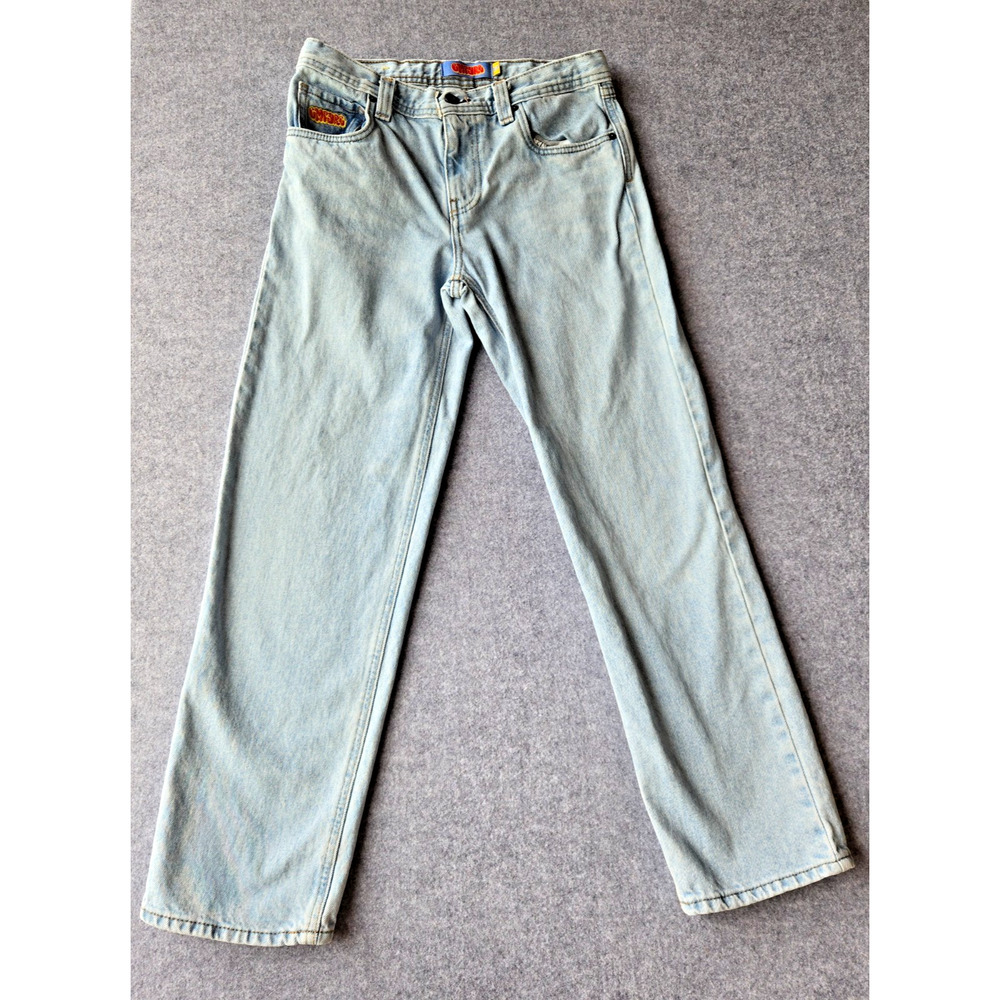 Vintage Women's Gmpryre Jeans Light Wash Straight Leg Adjustable Waist 30x28